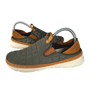 Merrell Hut Moc Olive Green Quilted Slip On Loafers Sneakers Womens 8 J004426